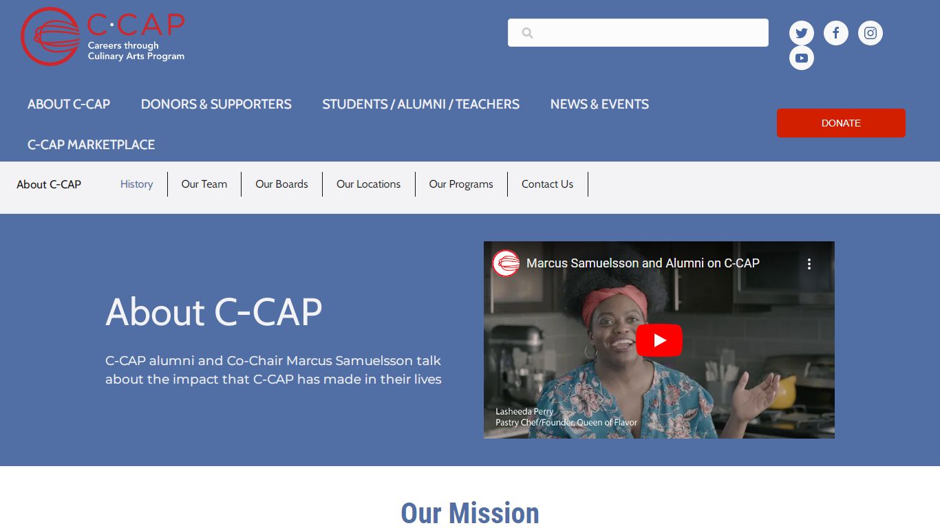 About C-CAP – Careers Through Culinary Arts Program